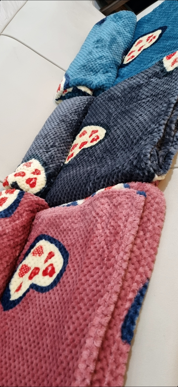 پتو تک نفره سوزنی قلبی(پتو و روتختی)